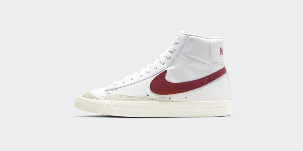 nike blazer mid burgundy