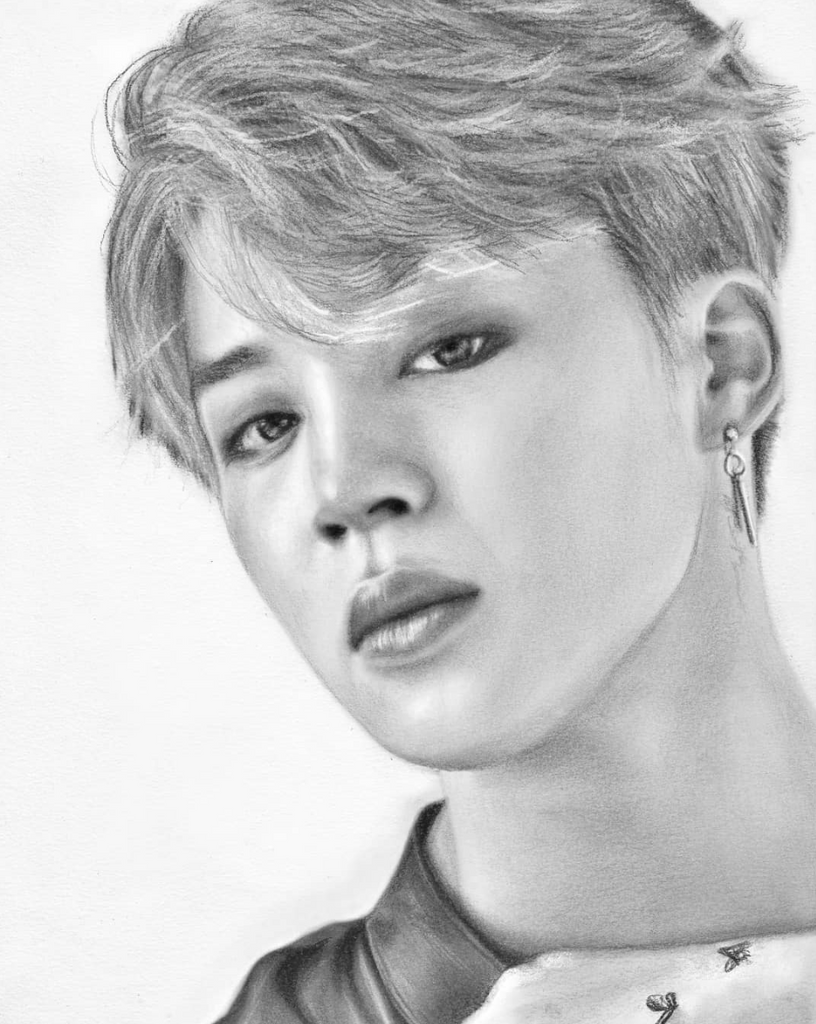 Jimin Hair Drawing