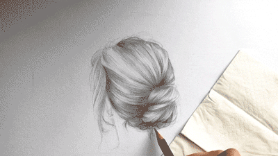 Full Tutorial Of Drawing Hair Step By Step In Graphite With