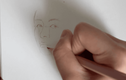 timelapse-short-video-tutorial-drawing-sketching-bts-v-Kim Tae-hyung-korean-boy-band-01