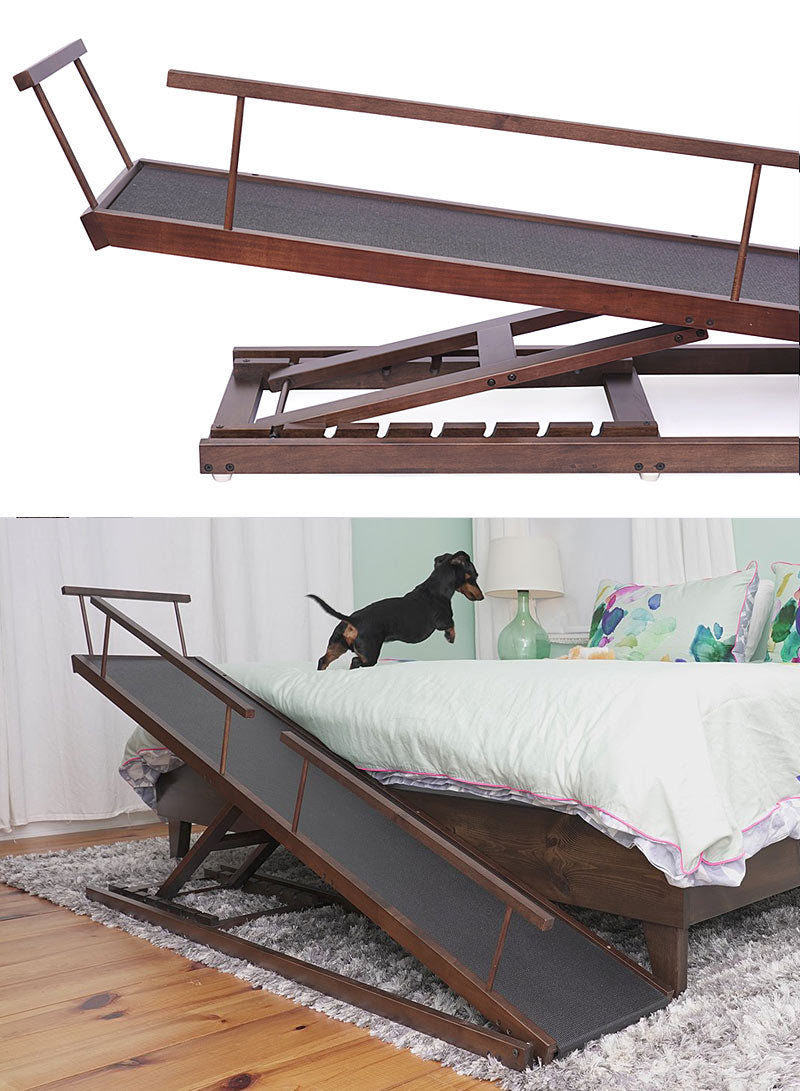 Adjustable Bed Ramp for Small Dogs 