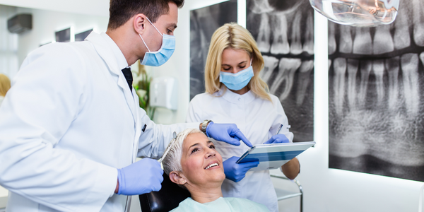 veneers patient with two dentists