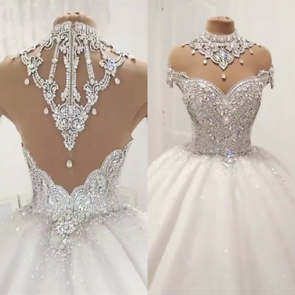 all diamond wedding dress