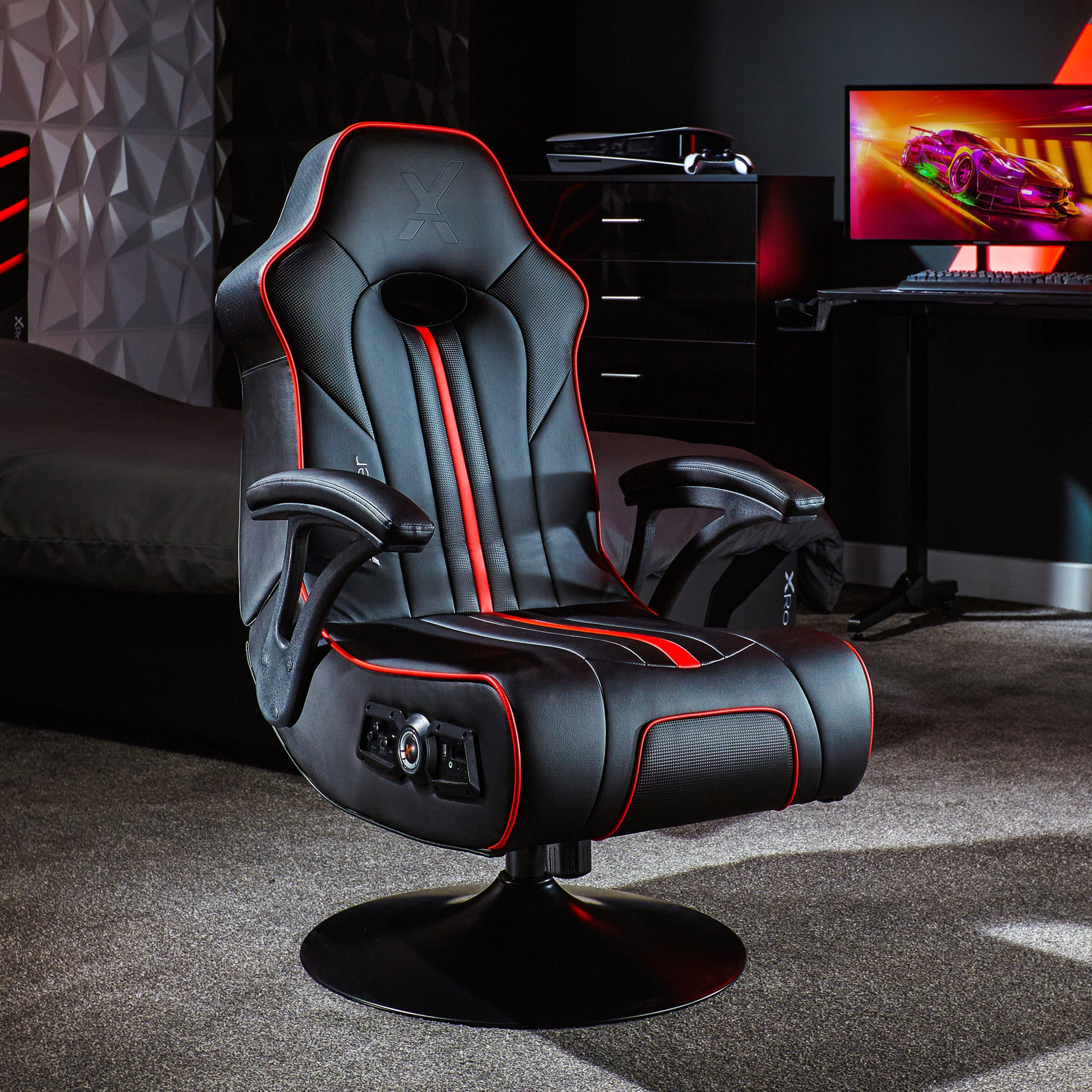 Gaming Chairs  G-FORCE Audio Gaming Chair - RED