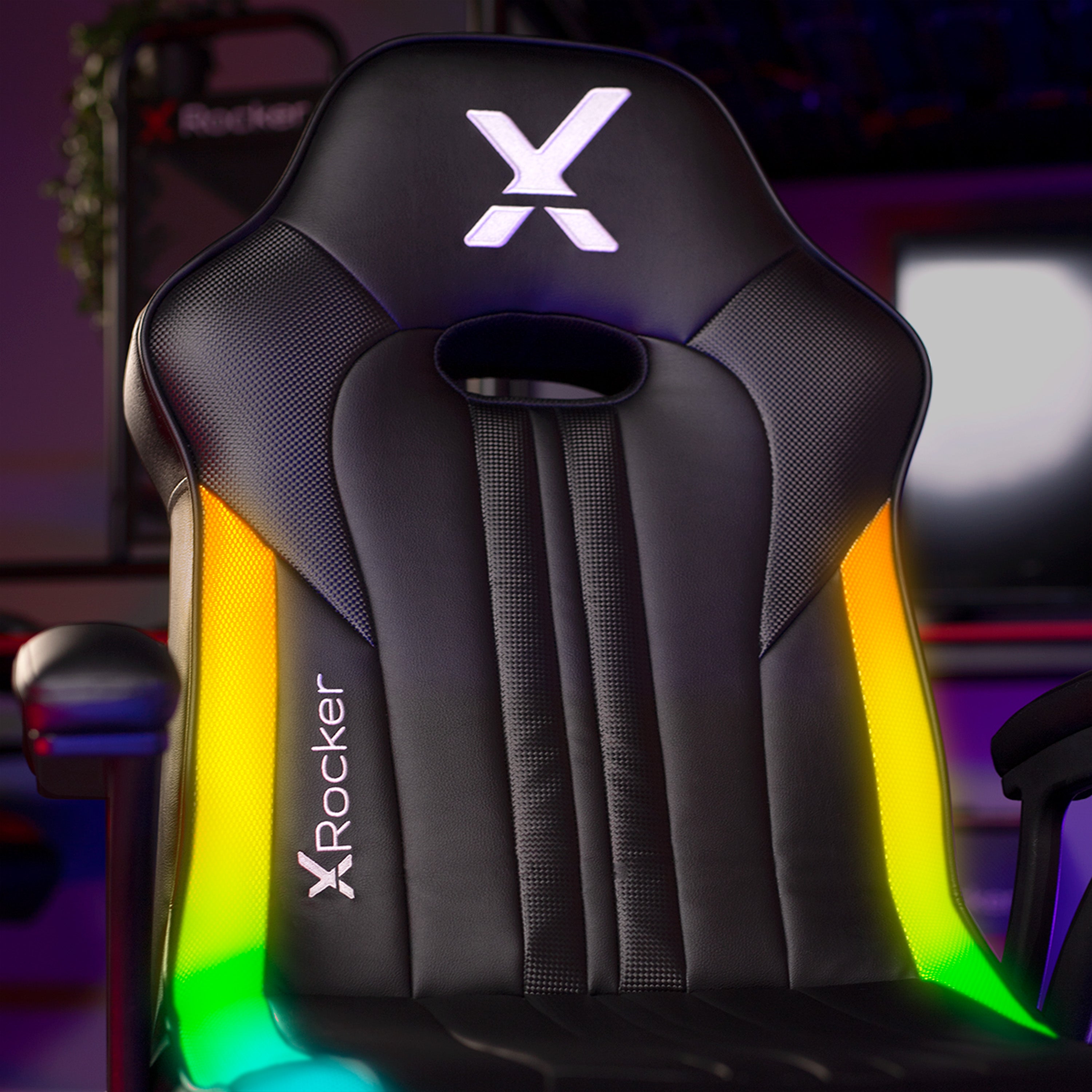 X Rocker Wireless Pedestal Gaming Chair W/ Speakers Foldable Seat For PC  Xbox PS