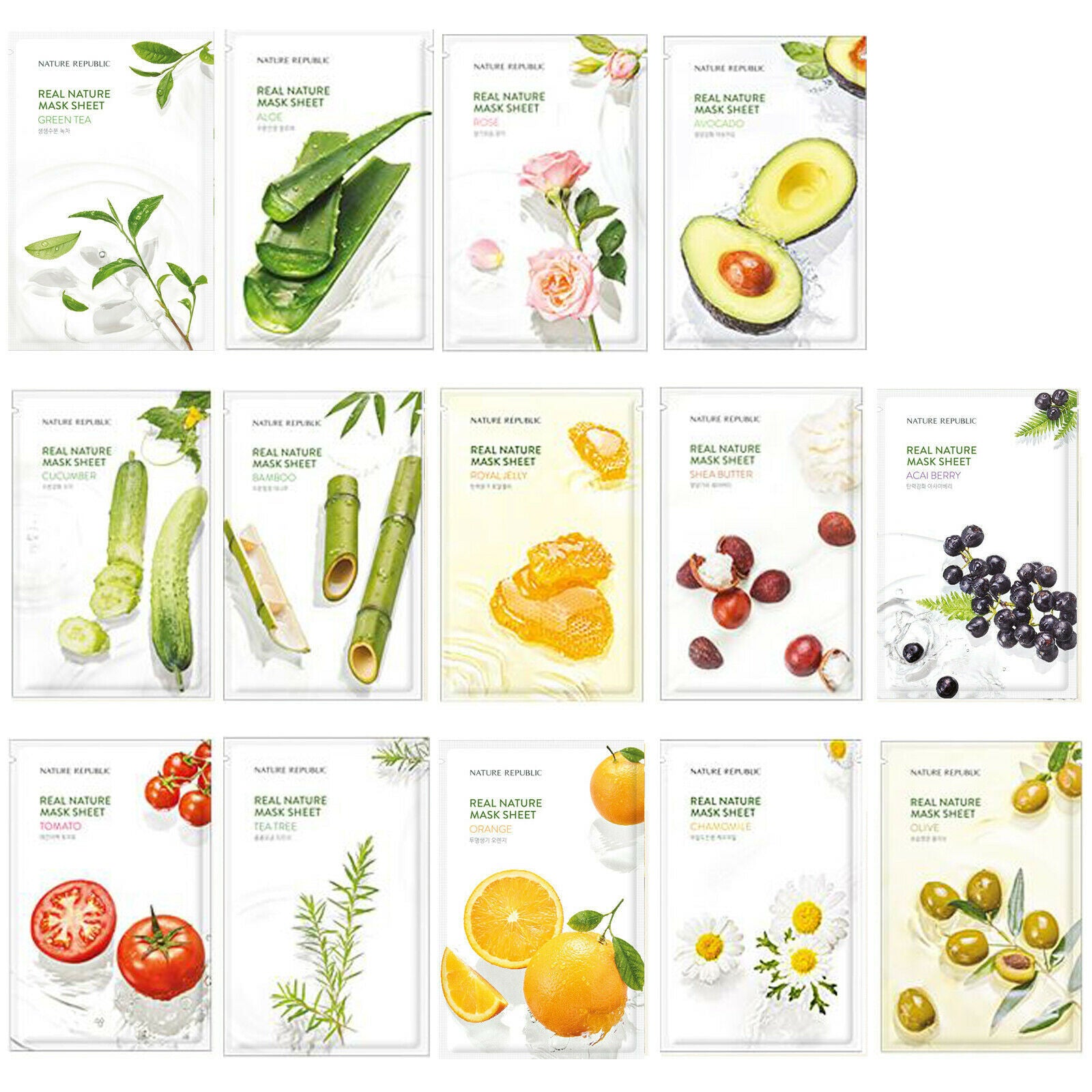 Nature Republic Real Nature Mask 10 Sheets Beautihara