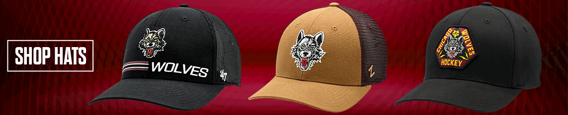 AHL Chicago Wolves Stitched Hockey Tan Adjustable KC Caps Headshots Hat OSFM