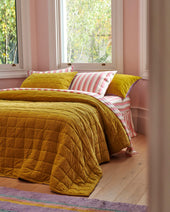 Rose Water Stripe Linen European Pillowcases Nav Image 5