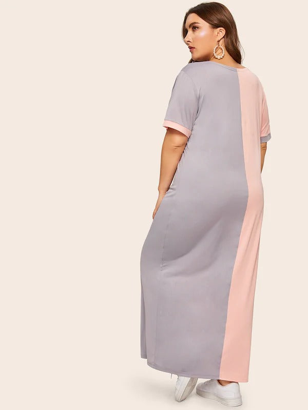 2 tone maxi dress