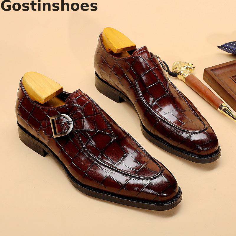 crocodile skin dress shoes