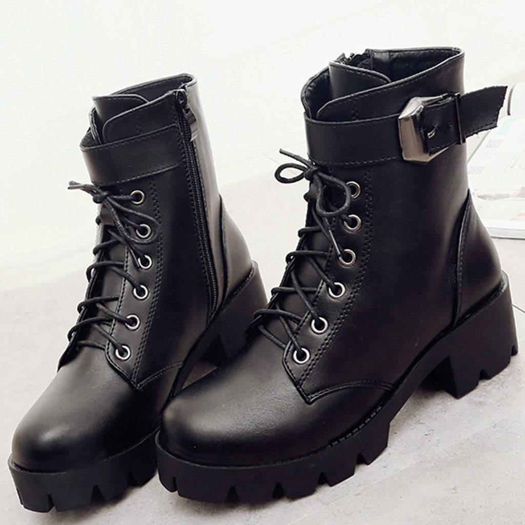 waterproof platform boots