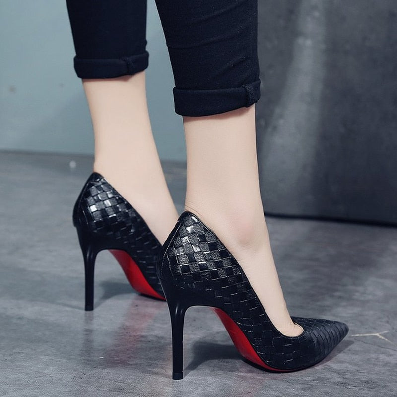 red bottom high heels shoes