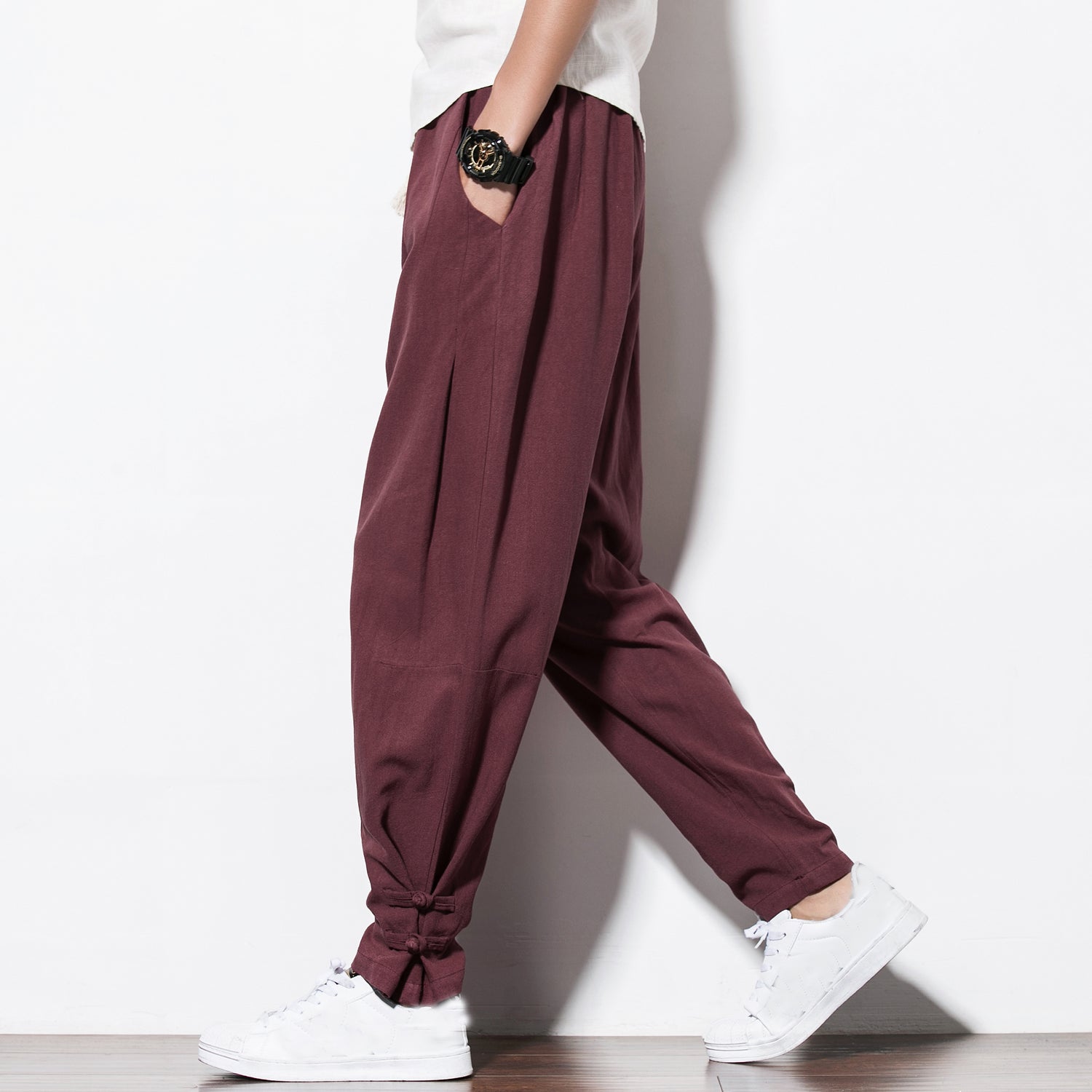 mens casual harem pants