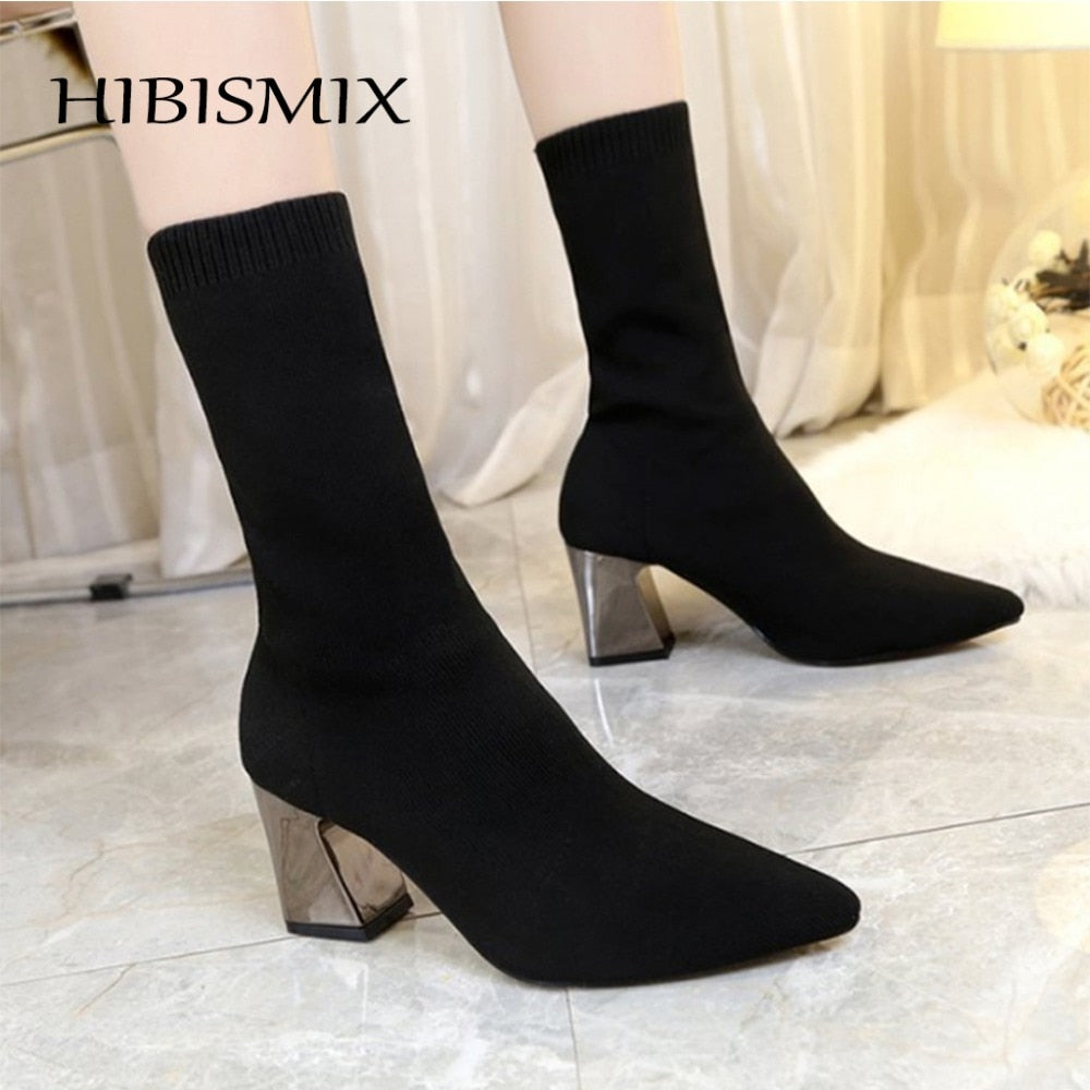 womens ankle sock boots