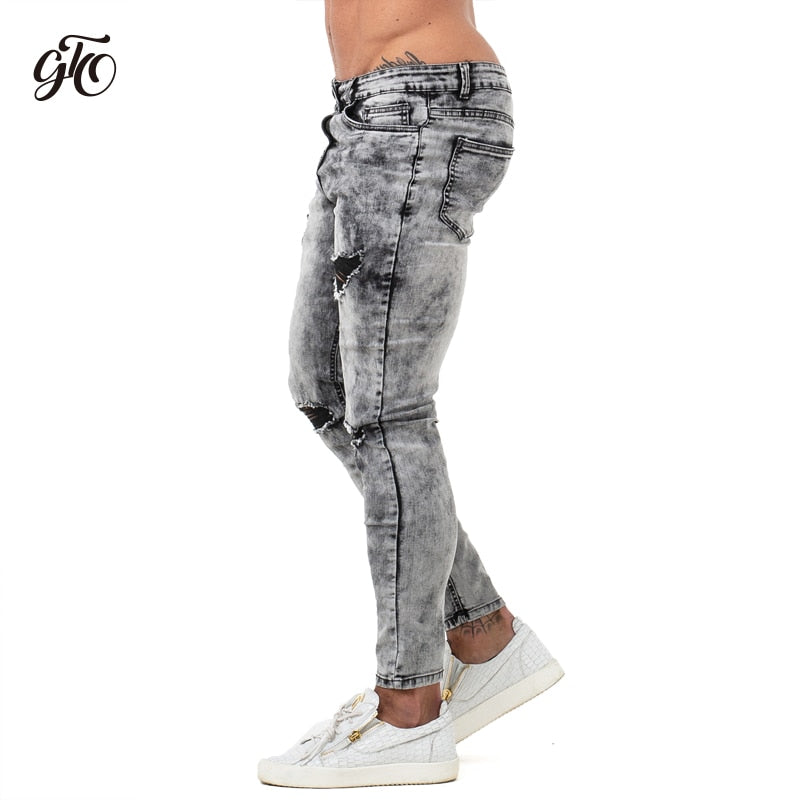 grey jeans distressed