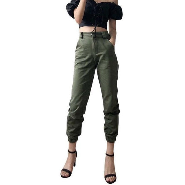 womens cargo pants with chain