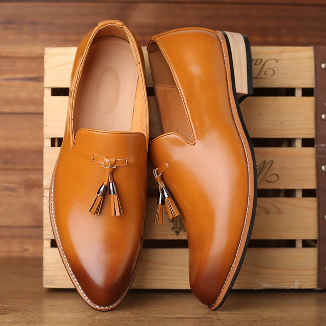 Luxury Brand Tassel Leather Shoes 