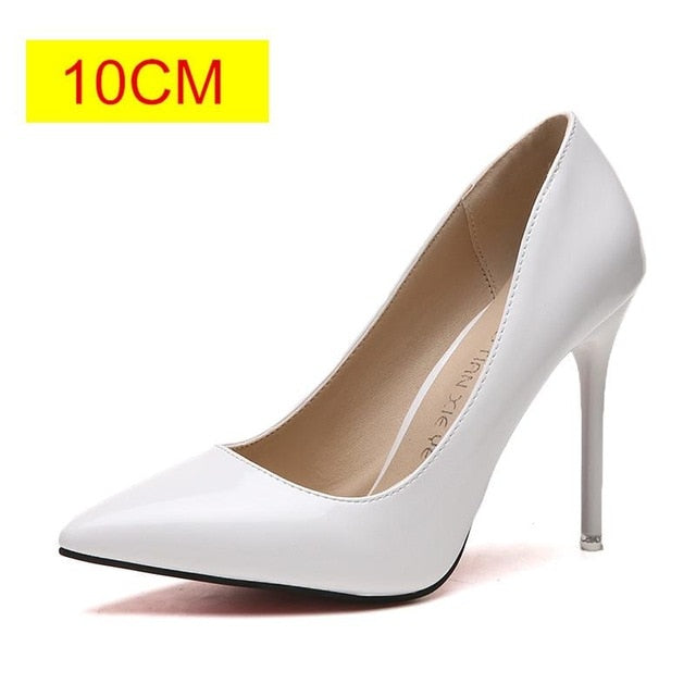 HOT Shoes Pointed Pumps Patent Leather Dress High Heels GaGodeal