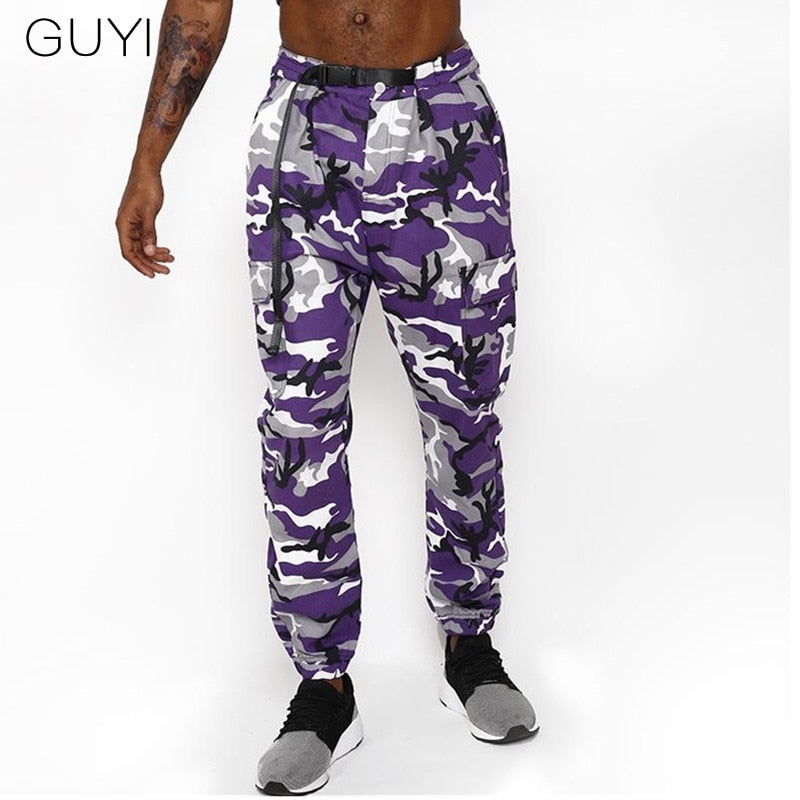 cargo pants purple camo