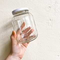 An empty jar ready to be refilled.