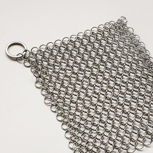 Steel Chainmail Scrubber Reusable Cast Iron Pan Cleaner for Zero Waste  Cleaning Handmade From Stainless Steel Chain Mail 