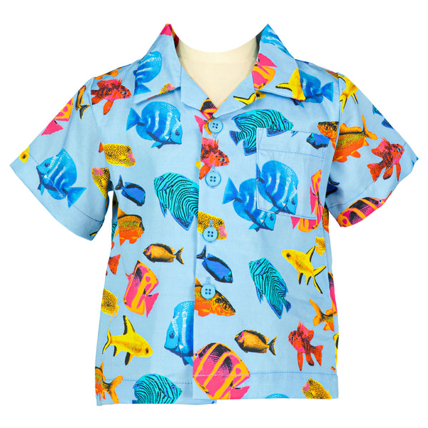 Rachel Riley Tropical Fish Shirt 5Y / Multi