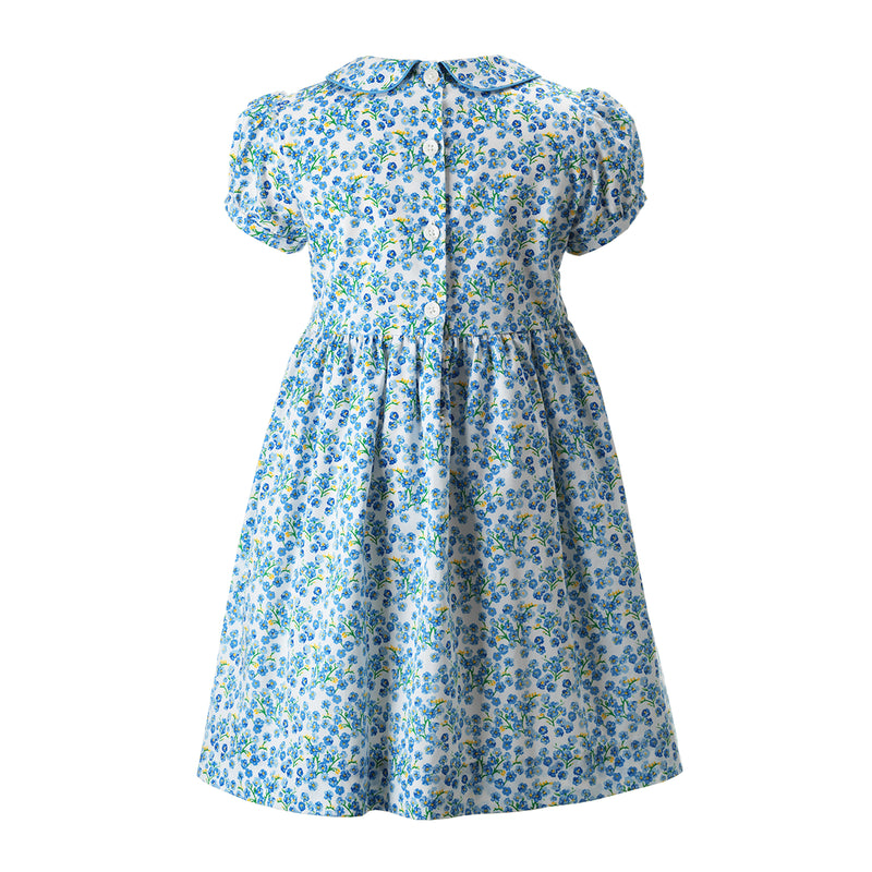 Smocked Dress - Fountain Green Spring Time