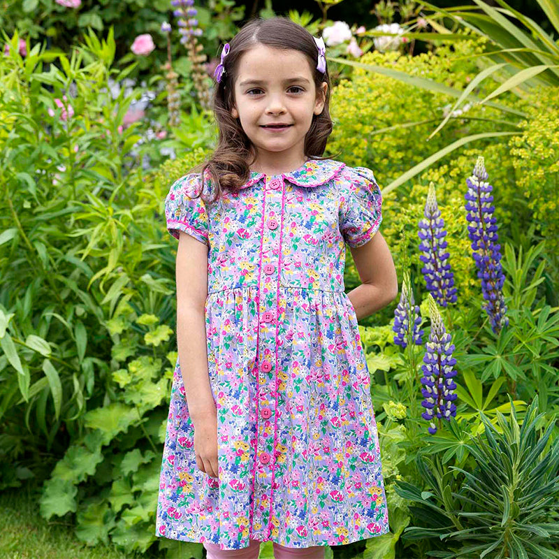 Garden Floral Button-front Dress