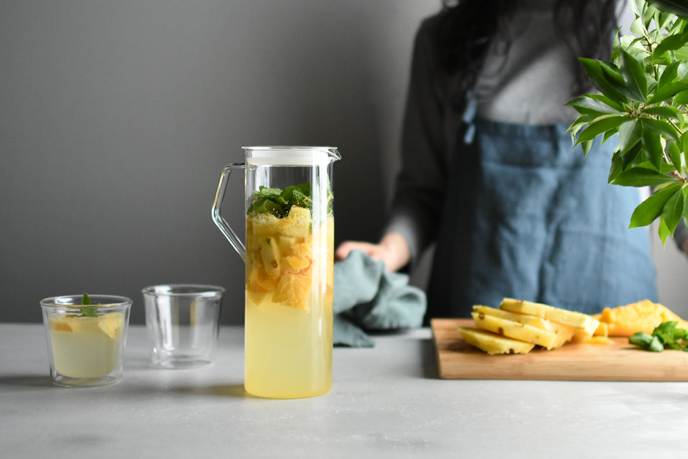 CAST water jug with fresh juice 