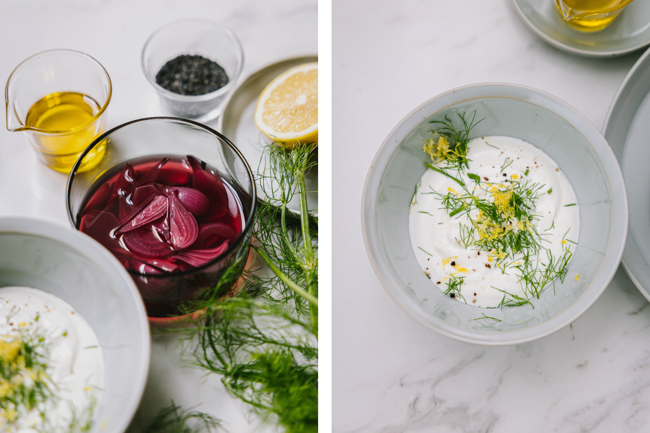 Blinis roses au saumon-citron-yogourt-pomme-fenouil-3