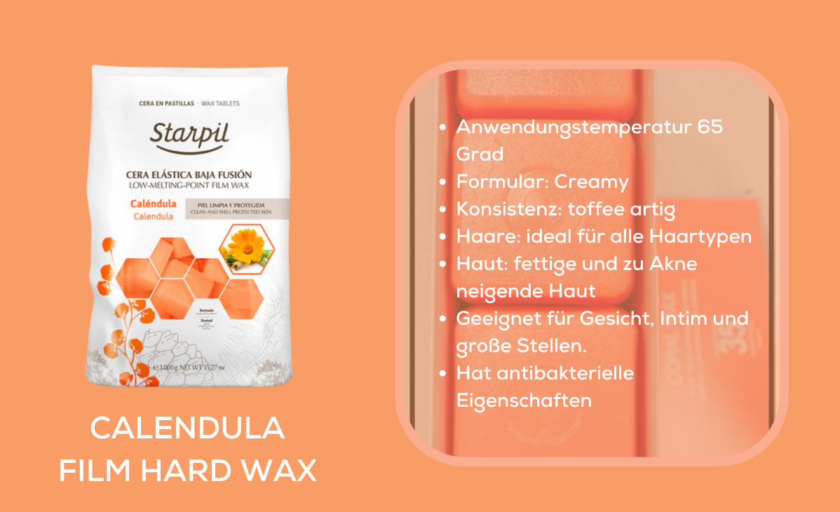 Calendula Film Hartwachs, Starpil, Waxing, waxingvideos