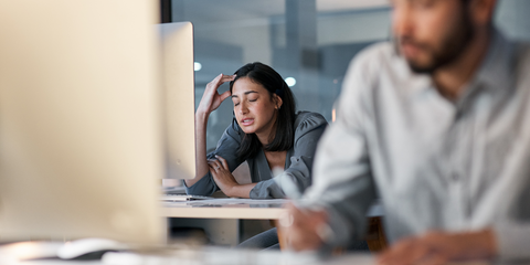 People stressed at work