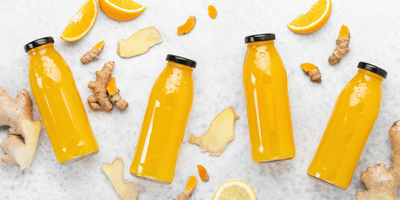 Turmeric drinks and ingredients