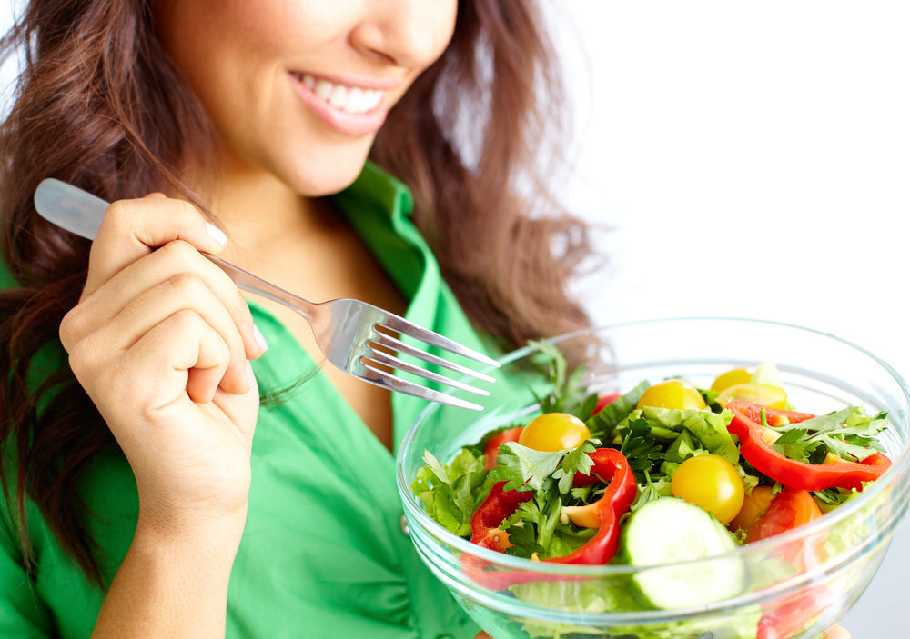 Include a variety of colorful vegetables to have the Right Balanced Plate for Women's Nutrition