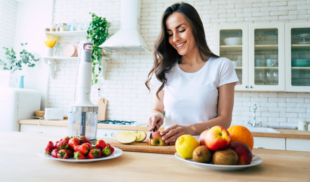 Have a side of fruit to have the Right Balanced Plate for Women's Nutrition