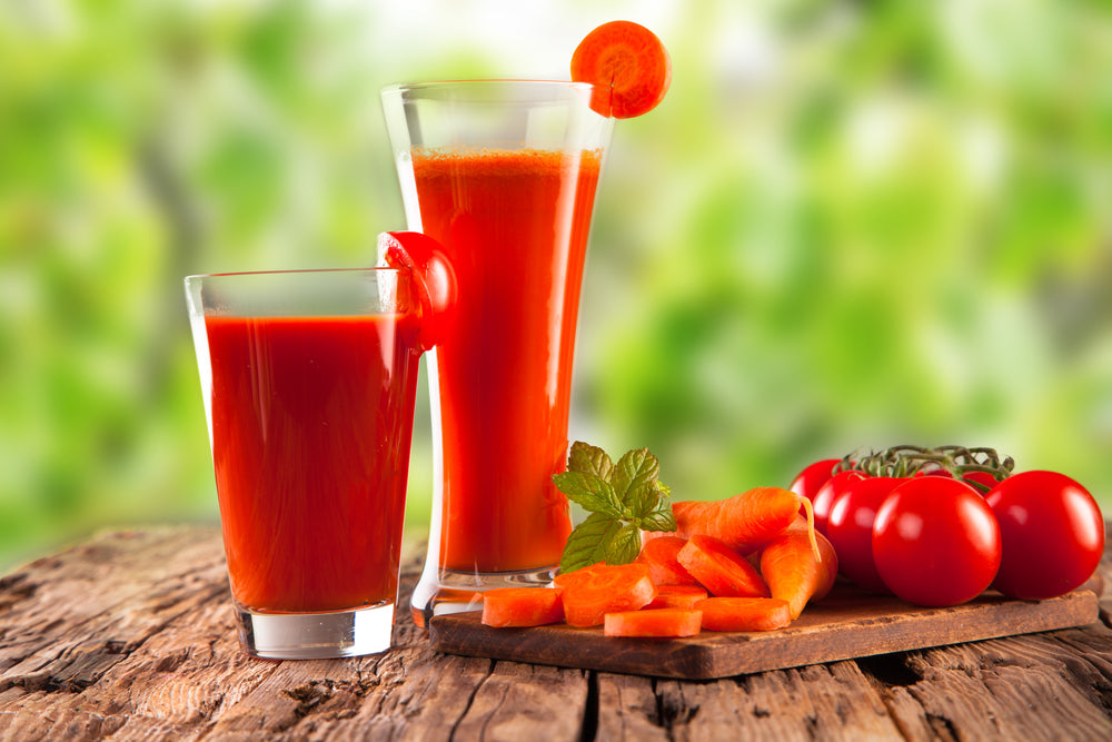 Carrot tomato juice to help Lower Blood Pressure