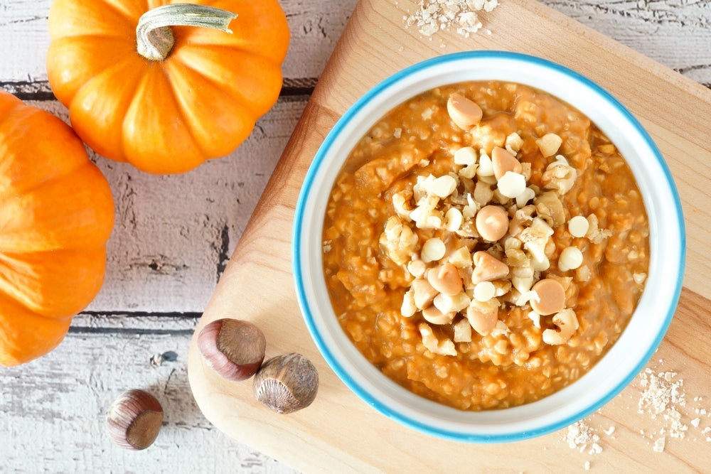 Pumpkin Oatmeal as healthy fall recipe