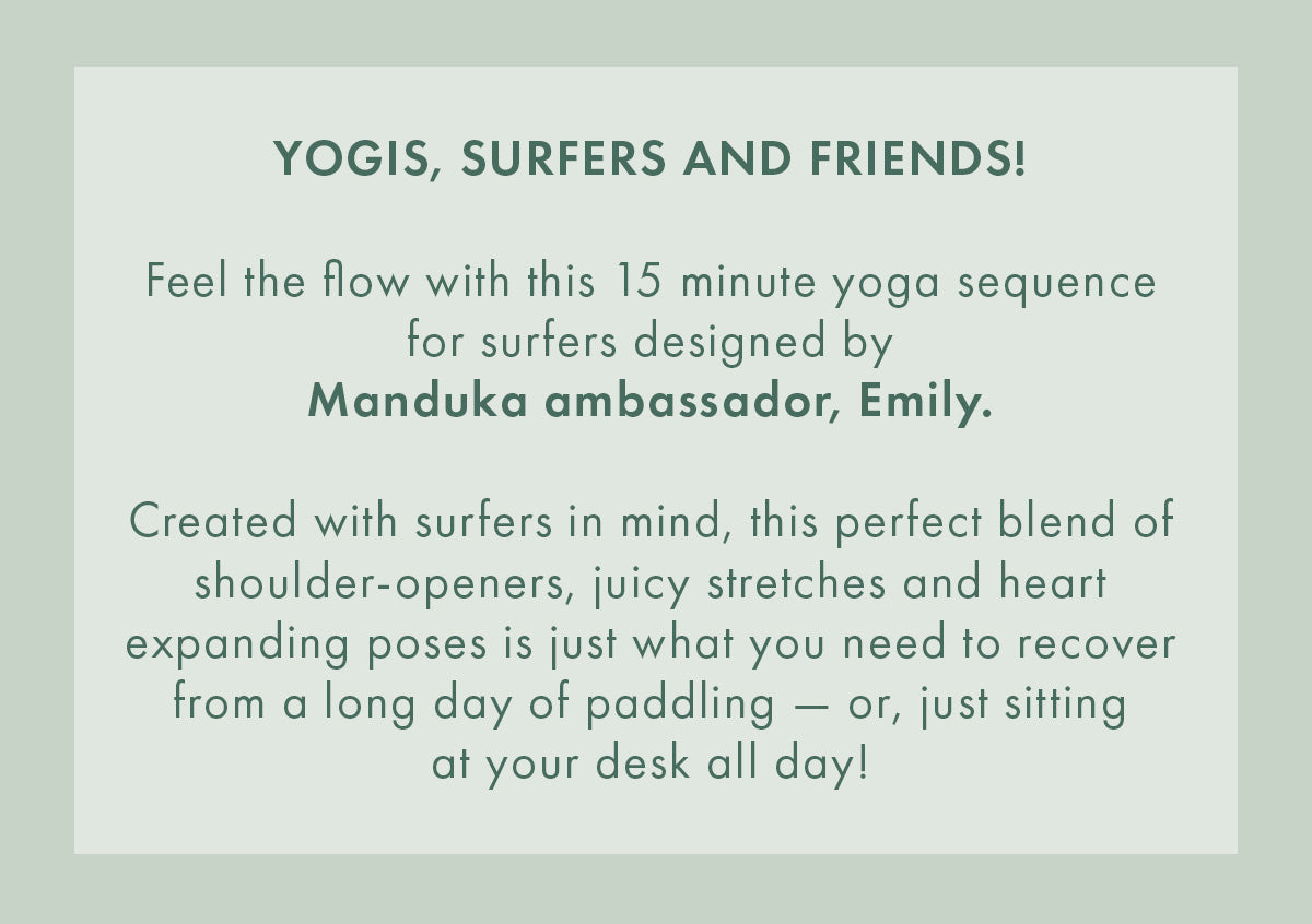 Manduka Yoga pour surfeurs