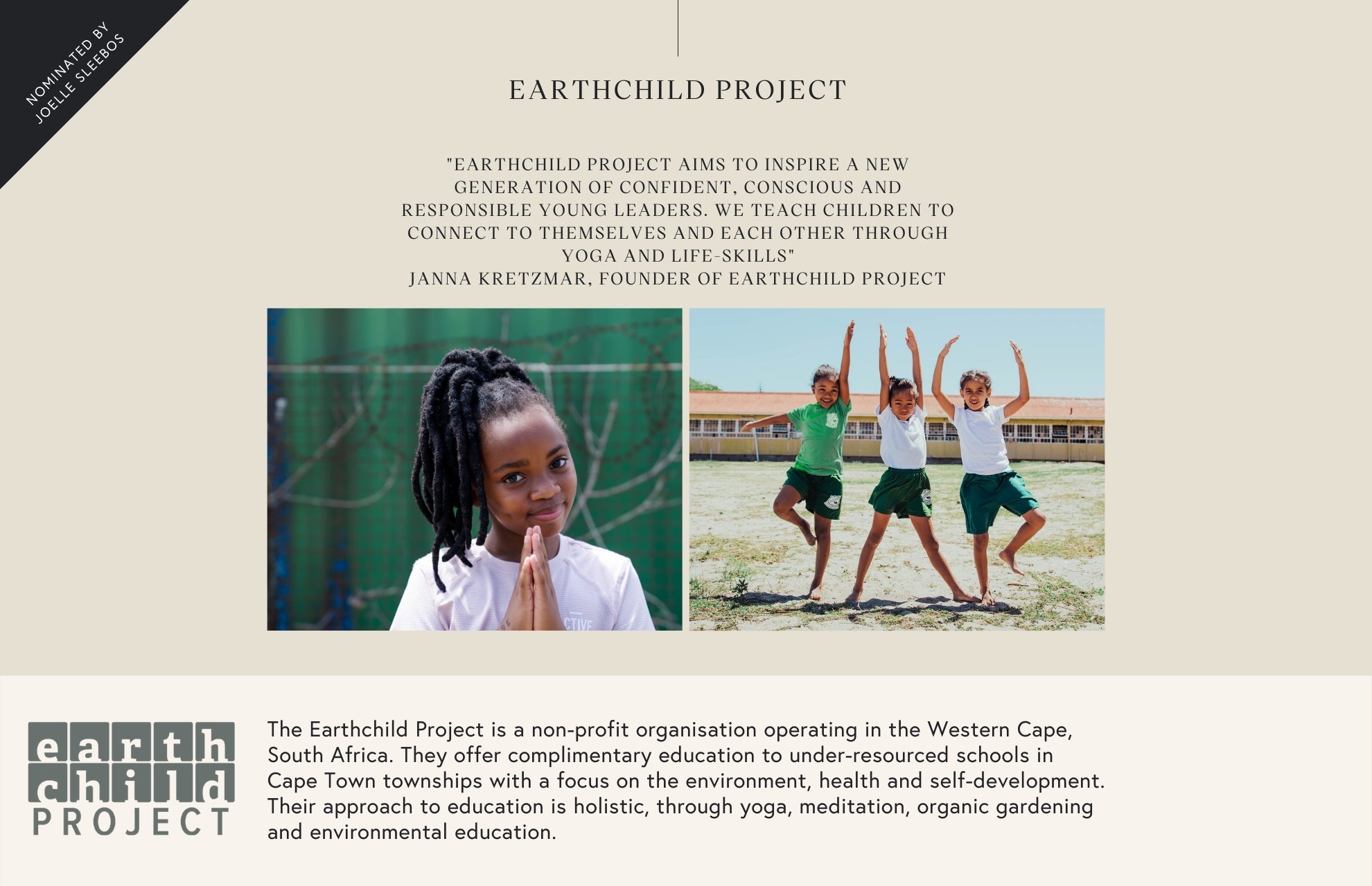 Proyecto Manduka Earth Child