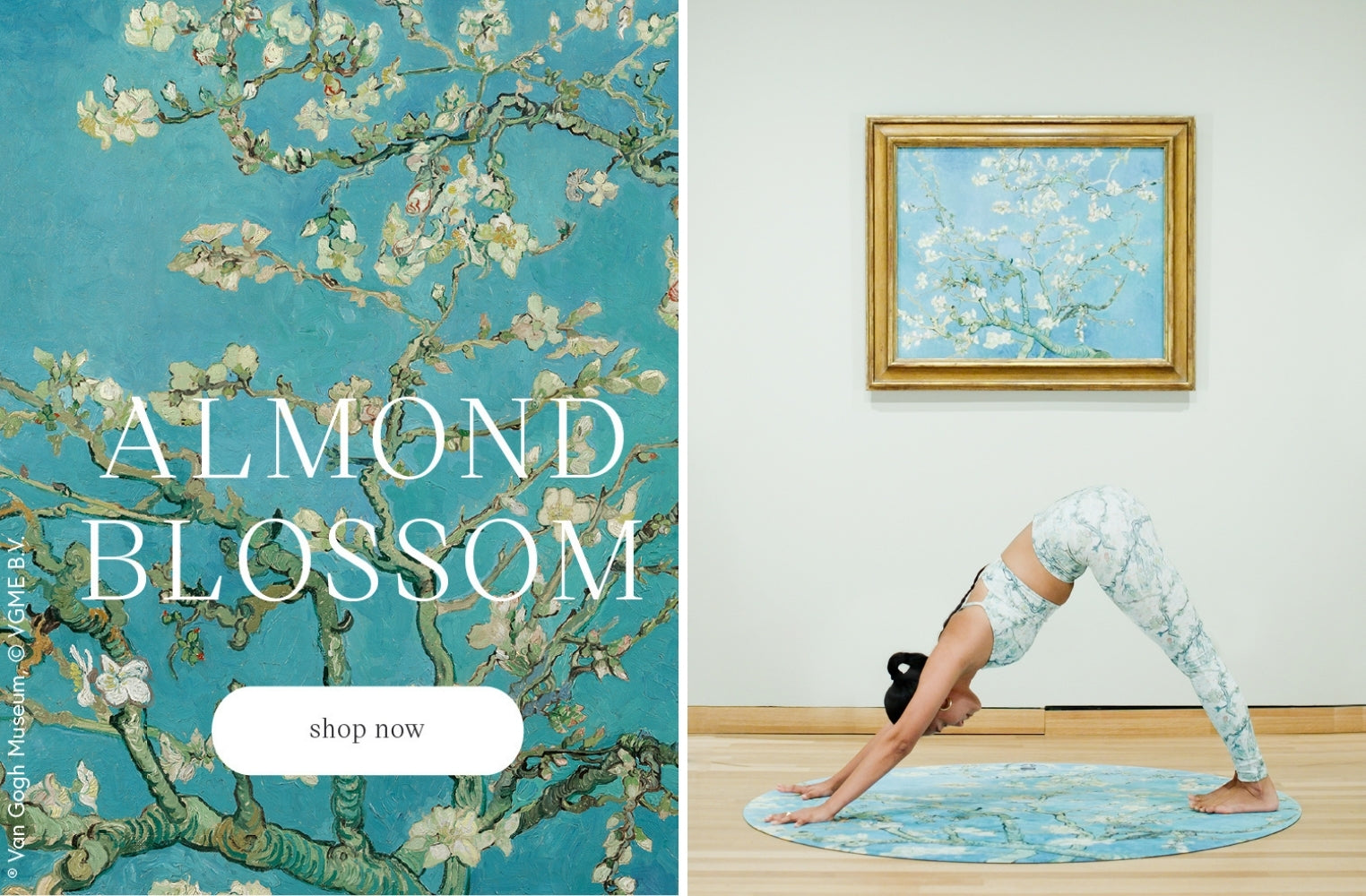 Manduka Yogitoes+ Repreve® Yoga Mat Towel Van Gogh Almond Blossom