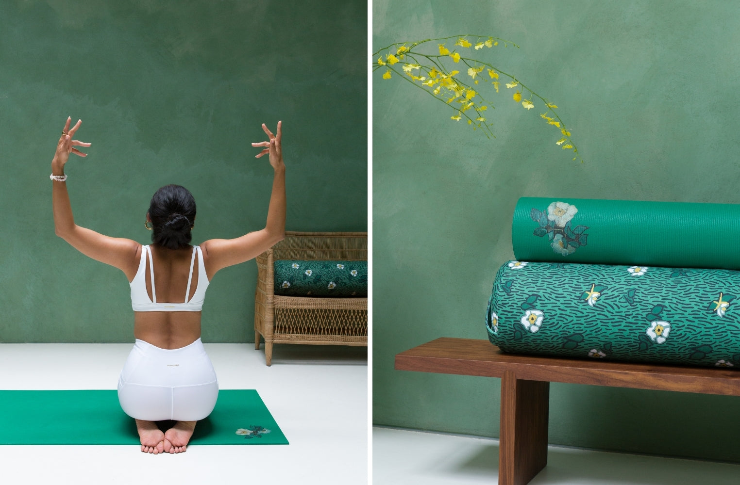 Manduka Yogitoes+ Repreve® Yoga Mat Towel Van Gogh Almond Blossom