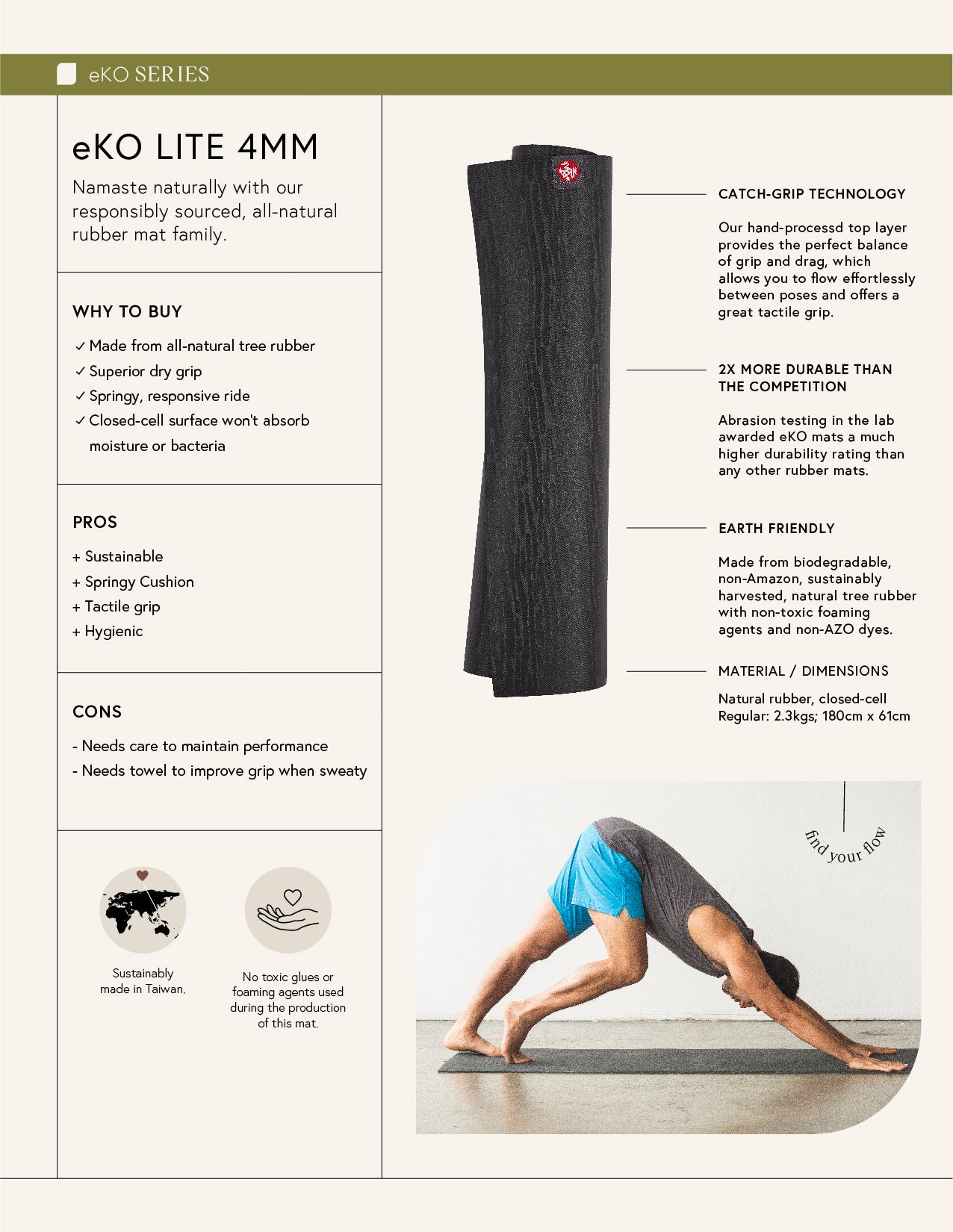 eKO Lite Yoga Mat Manduka