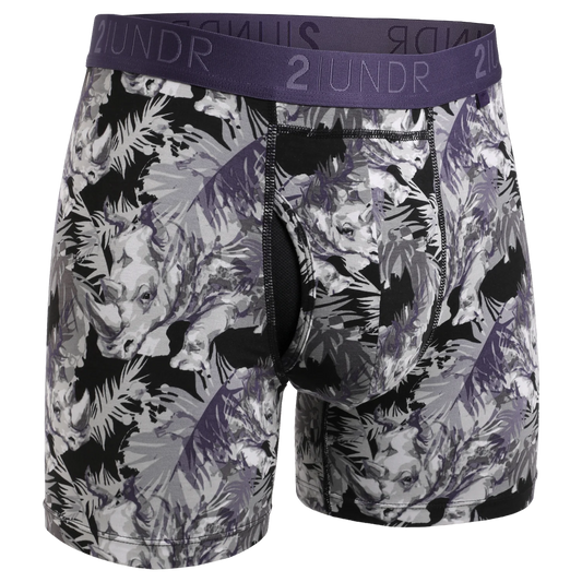 2UNDR 2PACK 6 Swing Shift Boxer Brief - Mobsters/Vegas – Purple