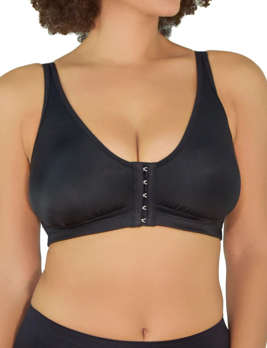 Ahh Seamless Leisure Bra with Removable Pads 92071 - Black – Purple Cactus  Lingerie