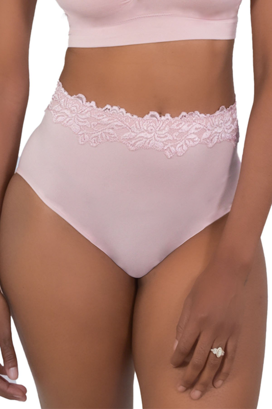 Ahh Brief with Scallop Trim 4247 - Ballerina Pink – Purple Cactus