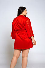 Satin Robe 7893 - Royal Blue