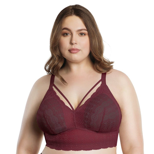 PARFAIT Mia Dot P6011 Women's Full Busted Lightly Padded Wire Free  Bra-Cameo Rose-30C at  Women's Clothing store