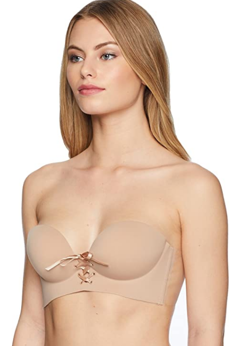 Umitay Strapless Bras For Women Fashion Deep Cup Bra Hides Back