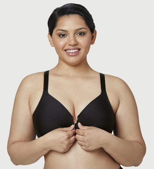 Maroon Grey Women Cotton Brushed Lycra Full Coverage No Bounce, Non-wired,  Non-padded Front Closure Magic Bra With Back Support - 36d at Rs 469/piece, Cotton Bra