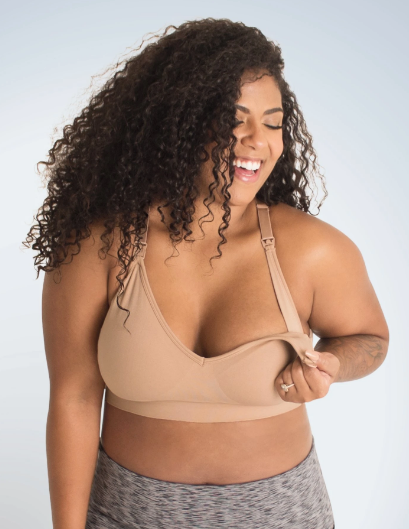 Loving Moments Molded Wirefree Nursing Bra, Style L346 or B346 nude/beige  (J1)